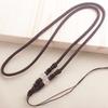 Cuerda para collar de ágata de madera de alta calidad, cuerda de cadena para suéter con cuentas redondas, cordón para colgante de jade para hombres y mujeres, accesorios de joyería, venta al por mayor