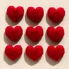 Parche Mejorador de Blanco Rojo Terciopelo Ancora Flocado Corazón Calado para Aretes DIY Personalidad Dulce y Picante Accesorios para Aretes