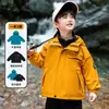 Chaqueta de Esquí para Niños Ropa de Abrigo Primavera Otoño 2026 Nuevo Tres en Uno Forro Chico Genial Ropa de Otoño Niños Bebé Cortavientos