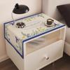 Funda Nueva para Mesita de Noche de Dormitorio Minimalista Moderna, Funda a Prueba de Polvo, Estilo de Lujo Ligero de Gama Alta, Almohadilla Protectora a Prueba de Polvo y Anti-quemaduras