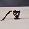 Lindo Gato que se Mueve Colgante para Bolso con Borla Regalo para Discotecas Llavero Práctico Serie de Alivio del Estrés y Sanación para Hombres y Mujeres