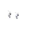 Arete de Oreja de Plástico Transfronterizo Esférico con Forma de C Moda Europea y Americana Versátil Personalidad Sentido de Alta Gama Pendientes Elegantes de Celebridad de Internet para Mujeres