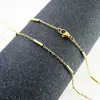 Nuevo clip de acero inoxidable Cadena de tubo collar cadena cruzada cadena de tubo de bambú joyería para mujer cadena de acero de titanio comercio exterior Amazon Europa y América