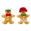 Chuangkeda 2026 Nuevo Peluche de Hombre de Jengibre Navideño Decoración de Ventana de Hombre de Jengibre Adorno Colgante para Árbol de Navidad
