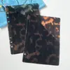 Fabricante de Shenzhen Bolsa Carpeta de PP con Bolsillos Estampado de Leopardo Bolsillo Doble Cara Almacenamiento Núcleo Interno Bolsillo Diagonal Carpeta
