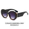 Fotografía callejera europea y americana con gafas de sol a color, gafas de sol transfronterizas de moda, gafas de carey retro