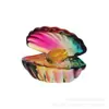 Artesanías de Cristal Transfronterizas Conchas de Perla de Mejillón de Colores Regalo de Cumpleaños para Niños Adornos de Cristal para Hogar y Oficina