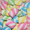 Azúcar de Color Malvavisco Pequeño Cilíndrico de Cuatro Colores Decoración de Pastel para Hornear DIY Acompañante Pequeño de Tiza para Té con Leche Café Postre