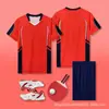 Uniformes de Tenis de Mesa Personalizados Directo de Fábrica Impresión Digital Todo en Uno Adultos Niños Competición Entrenamiento Jerseys Transpirables de Secado Rápido