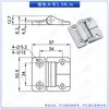 Bisagra de Torque Plegable de Aleación de Zinc E6 Posicionamiento Amortiguación Buffer Bisagra con Parada Constante Arbitraria para Puertas de Gabinetes de Equipo
