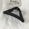 Simples fosco triângulo agarrar clipe moda das mulheres para trás cabeça cabelo agarrar clipe elegante grande tubarão clipe hairpin headwear