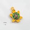 Accesorios antiguos de la serie marina dorada de Fasha: tortuga, pulpo, estrella de mar, caracola, caballito de mar, joyería DIY, pulsera, collar, colgante