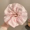 Saia de Organza Preta Estilo Ballet Anel de Cabelo Intestino Grosso Laço de Cabelo Feminino Início da Primavera Corda de Cabelo Corda de Cabelo Acessórios de Cabelo