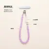 Chaveiro de Pedra de Cristal Natural Runya, Pingente de Celular Anti-Perda, Cordão Chaveiro Desmagnetizador de Cascalho Atacado