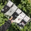 Meias Esportivas de Algodão Meia-Panturrilha Masculinas e Femininas Meifulong na Série de Cores Aveia Fresca e Maillard, 26 Outono/Inverno