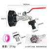 Conector de Accesorios para Tonelada Transfronterizo Ibc Tonelada Grifo de Latón 1/2 pulgada Conector de Grifo Chupón 3/4 Grifo de Aleación