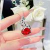 Nuevo Juego de Joyería Jaguar Color Tesoro Moda Lujo Ligero Alta Gama Guepardo Zircón Elegantes Aretes Collar Anillo