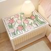 Estilo pastoral cuero mesita de noche cubierta de tela impermeable desechable mantel individual funda para lavadora almohadilla cubierta de protección solar alfombrilla fea de escritorio
