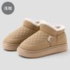 Bolsa Impermeable Zapatillas de Algodón con Tacón para Mujer en Invierno Forradas de Felpa para Mantener el Calor para Personas de Mediana Edad y Mayores Hogar Suela Gruesa Antideslizante Zapatillas de Algodón para Uso Exterior para Hombre Venta al por Mayor