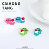 Adornos de Resina Nuevos Creativos Navideños Luminosos Sombrero de Tortuga Simulación Divertida Animal Pequeño DIY Artículos de Decoración Pequeños