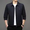 Novedad de Otoño Chaqueta Casual de Negocios con Solapa para Hombre Chaqueta para Hombre Chaqueta Abrigo Ropa para Hombres de Mediana Edad y Mayores Papá