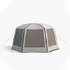 Tienda Pabellón Hexagonal Inflable Estilo Camping al Aire Libre Familiar para Playa Espesada Impermeable y a Prueba de Sol 6-8 Personas Libre para Montar y Abrir Rápidamente