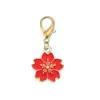 Colgante de Lazo de Aleación Flor de Cerezo Cierre Universal DIY Ropa Llavero Bolso Collar Pendiente Accesorios