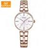 Relógio Suíço Feminino, Pulseira de Aço de Alta Qualidade, Relógio Feminino de Estilo Simples, Relógio de Quartzo Versátil e Moderno, À Prova d'Água e com Sensação de Luxo