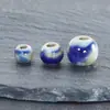 Estilo retro con cuentas DIY material para joyería arcilla azul y cuentas de flores accesorios para pulseras pulsera cuentas de cerámica lote a granel