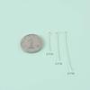 Plata Esterlina S925 Alfiler en T de Nueve Pines Aguja para Joyería Hecho a Mano DIY Material para Abalorios Aretes Aretes Colgante Accesorios de Joyería
