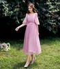 Vestidos de Madrinha em Estoque para Mulheres 2026 Novo Estilo Comprimento Médio Slim-Fit Estilo Fada Elegante Vestido de Noite para Performance de Anfitriã