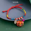 2025 Novo Festival do Barco-Dragão Pulseira de Corda Colorida para Adultos, Crianças e Bebês Pulseira Vermelha Feita à Mão Pequeno Zongzi Atacado