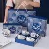 Tigela de Cerâmica Colorida Sob Esmalte Louça Tigela e Hashis Conjunto Transfronteiriço Pratos Tigela para Comer em Casa Presente Venda de Evento de Inauguração Presente