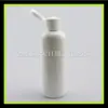 Botella blanca lechosa de 100 ml con tapa abatible botella de plástico oscuro botella pequeña de prueba botella de repuesto para hotel botella pequeña para medicina de pesca