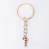 Série de Natal Chaveiro de Liga Desenho Animado Papai Noel Rena Pingente Acessórios de Decoração DIY Presente Venda por Atacado