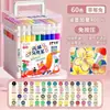 Marcadores Acrílicos Auténticos 120 Colores para Estudiantes de Primaria Pintura Artística DIY Plumas de Color Acuarelas No Transparentes y Apilables