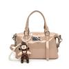 Bolsa Boston Portátil Estilo Nicho Retro Estilo Coreano Feminina Simples Versátil Elegante Alta Qualidade Bolsa Transversal