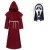 Túnica con Capucha de Cruz para Sacerdote Medieval, Múltiples Tallas, Unisex, Disfraz de Cosplay para Halloween, Dropshipping Transfronterizo