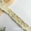 3cm En Stock 6 Piezas de Cinta Coreana con Hilo Dorado Estilo Chanel, Accesorios para Ropa y Cabello DIY, Materiales de Decoración de Encaje
