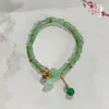 Nova Pulseira Nacional com Sino de Franja Borboleta Pulseira de Cristal Pipoca Joias Wenchuang Quente Explosões Fornecimento Atacadista