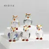 Adornos de Búho de Cristal Manualidades de Animales de Cristal Zibo Decoración de Coche Regalo de Escritorio Explosiones Transfronterizas