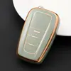 Adecuado para coche Toyota corona Carolina Camry borde dorado coche TPU pegamento flexible funda de llave todo incluido para mujer
