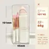 Conjunto de pincéis de maquiagem retráteis quadrados oito em um, pincel multifuncional para sombra, pincel para pó solto, esponja de beleza, pincel de pó caixa de presente atacado