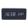 Reloj de Madera Creativo Multifunción con Control por Voz para el Hogar Reloj de Madera Simple Regalo para Estudiantes Multifunción Reloj Electrónico