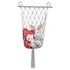 Bolsa de Red para Juguetes Decoración Colgante Bohemia Tejida a Mano Almacenamiento para Habitación Infantil Bolsa de Red Colgante Decoración de Tapiz con Borlas