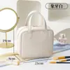 Bolsa de cosméticos portátil grande abierta de aspecto elegante, bolsa de aseo de gran capacidad, impermeable, bolsa de almacenamiento de cosméticos para viaje