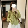 2026 Blusa Camisa Suelta Estilo Francés para Mujer Otoño Nuevo Diseño Sensación Nicho Simple Top de Manga Larga