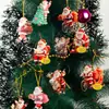 Amazon Acrílico Plano 2D Papá Noel Árbol de Navidad Colgante Decoración Espejo Retrovisor del Coche Colgante para Mochila