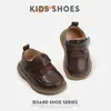 Zapatos de Cuero Suave para Bebé, Zapatos Individuales para Niños, Zapatos Versátiles Estilo Británico para Niñas, Zapatos Antideslizantes Elegantes y Sencillos para Caminar para Niños Pequeños