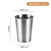 Copo de Cerveja de Camada Única de Aço Inoxidável 304 Dourado Copo de Água Comercial Copo para Bebidas Frias de Verão Copo Empilhável para Exterior